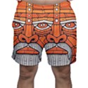 Face Skull Head Art Men s Shorts View1