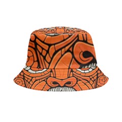 Face Skull Head Art Inside Out Bucket Hat by Ndabl3x