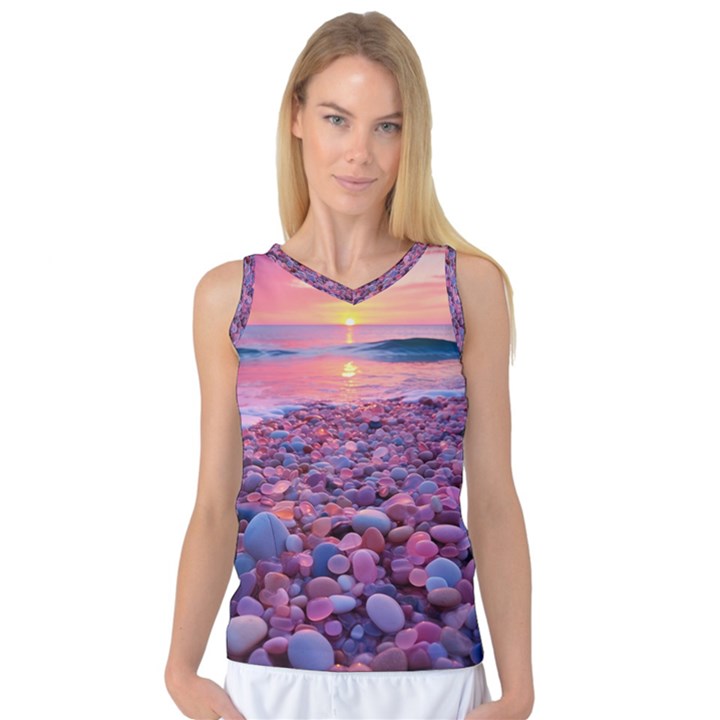 Sea Beach Water Sunset Ocean Women s Basketball Tank Top