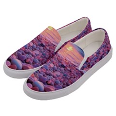 Sea Beach Water Sunset Ocean Men s Canvas Slip Ons by Ndabl3x