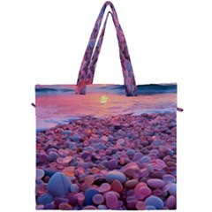 Sea Beach Water Sunset Ocean Canvas Travel Bag by Ndabl3x