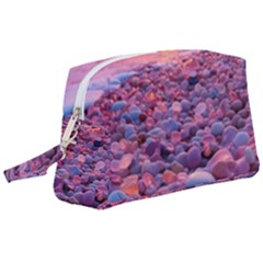 Sea Beach Water Sunset Ocean Wristlet Pouch Bag (large) by Ndabl3x