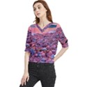 Sea Beach Water Sunset Ocean Quarter Sleeve Blouse View1