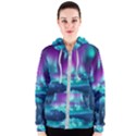 Lake Aurora Borealis Women s Zipper Hoodie View1