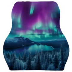 Lake Aurora Borealis Car Seat Velour Cushion  by Ndabl3x