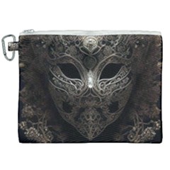 Mask Tribal Canvas Cosmetic Bag (xxl) by Ndabl3x