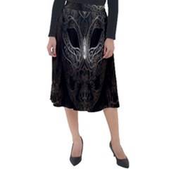 Mask Tribal Classic Velour Midi Skirt  by Ndabl3x