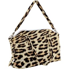 Leopard Print Canvas Crossbody Bag by TShirt44