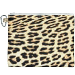 Leopard Print Canvas Cosmetic Bag (xxxl) by TShirt44