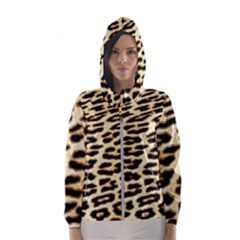 Leopard Print Women s Hooded Windbreaker