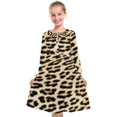 Leopard Print Kids  Midi Sailor Dress by TShirt44