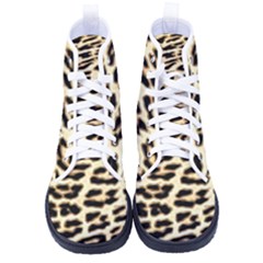 Leopard Print Men s High-top Canvas Sneakers by TShirt44