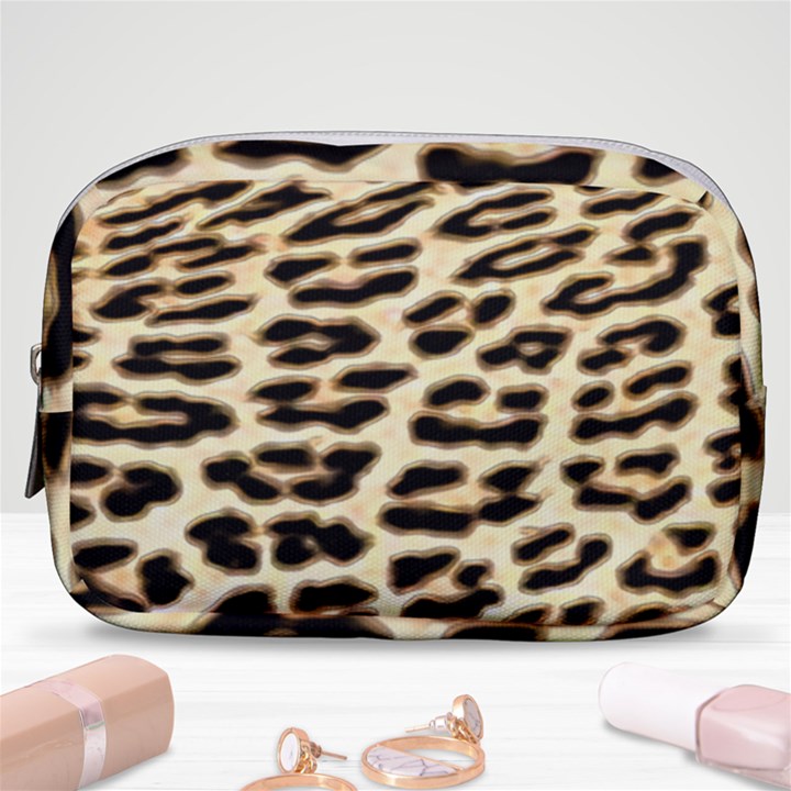 Leopard Print Make Up Pouch (Small)