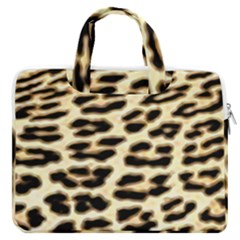 Leopard Print Macbook Pro 13  Double Pocket Laptop Bag by TShirt44