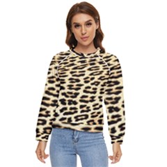 Leopard Print Women s Long Sleeve Raglan T-shirt