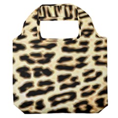 Leopard Print Premium Foldable Grocery Recycle Bag by TShirt44