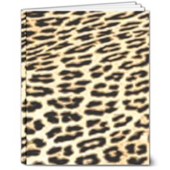 Leopard Print 8  X 10  Softcover Notebook by TShirt44