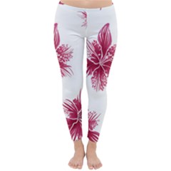 Hawaiian Flowers Classic Winter Leggings