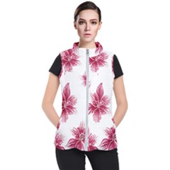 Hawaiian Flowers Women s Puffer Vest