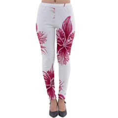 Hawaiian Flowers Lightweight Velour Leggings by essentialimage