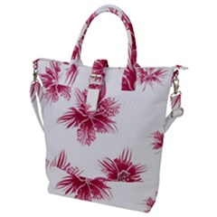 Hawaiian Flowers Buckle Top Tote Bag by essentialimage