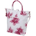 Hawaiian Flowers Buckle Top Tote Bag View2