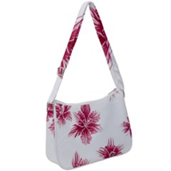 Hawaiian Flowers Zip Up Shoulder Bag by essentialimage