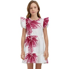 Hawaiian Flowers Kids  Winged Sleeve Dress by essentialimage