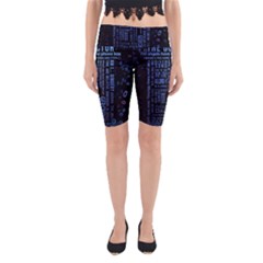 Doctor Who Tardis Yoga Cropped Leggings by Cendanart