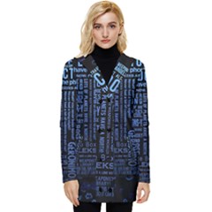 Doctor Who Tardis Button Up Hooded Coat  by Cendanart