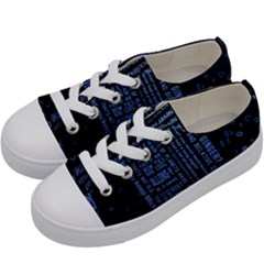 Doctor Who Tardis Kids  Low Top Canvas Sneakers by Cendanart