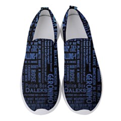 Doctor Who Tardis Women s Slip On Sneakers by Cendanart