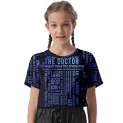 Doctor Who Tardis Kids  Basic T-shirt by Cendanart