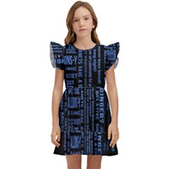 Doctor Who Tardis Kids  Winged Sleeve Dress by Cendanart