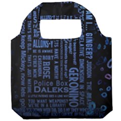 Doctor Who Tardis Foldable Grocery Recycle Bag by Cendanart