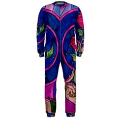 Enchanted Rose Stained Glass Onepiece Jumpsuit (men)