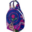 Enchanted Rose Stained Glass Travel Backpack View1