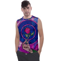 Enchanted Rose Stained Glass Men s Regular Tank Top by Cendanart