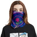 Enchanted Rose Stained Glass Face Covering Bandana (Two Sides) View1