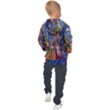 Castle Building Stained Glass Kids  Hooded Pullover View2