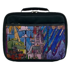 Castle Building Stained Glass Lunch Bag by Cendanart