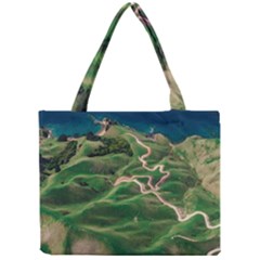 Coast Aerial View Beautiful Landscape Nature Ocean Road Graphy Aerial Coast Drone Mini Tote Bag by Bedest