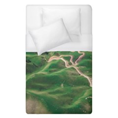 Coast Aerial View Beautiful Landscape Nature Ocean Road Graphy Aerial Coast Drone Duvet Cover (single Size) by Bedest