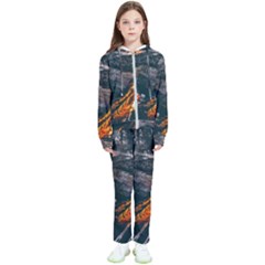 Wood Fire Camping Forest On Kids  Tracksuit by Bedest