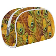 Peacock Feathers Green Yellow Make Up Case (medium) by Bedest