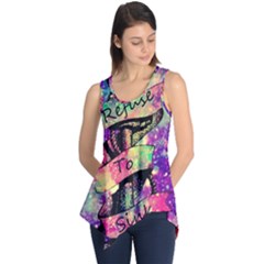 Anchor Purple Space Sleeveless Tunic by Bedest