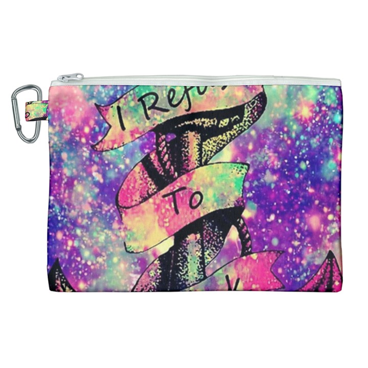 Anchor Purple Space Canvas Cosmetic Bag (XL)