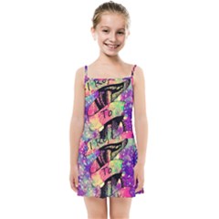 Anchor Purple Space Kids  Summer Sun Dress by Bedest