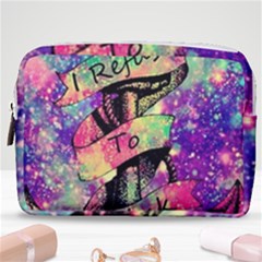 Anchor Purple Space Make Up Pouch (medium) by Bedest