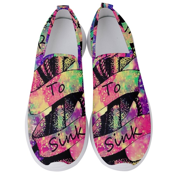 Anchor Purple Space Men s Slip On Sneakers